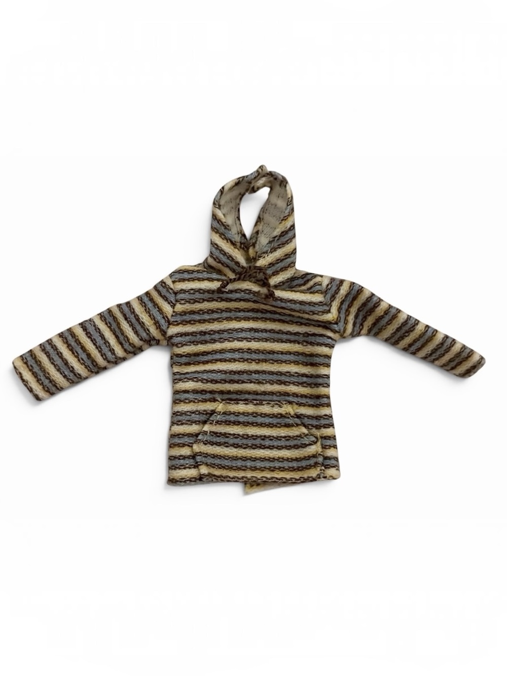 Vintage Striped Yellow Blue Brown Bratz Doll Boyz Hoodie - Clothing item only
